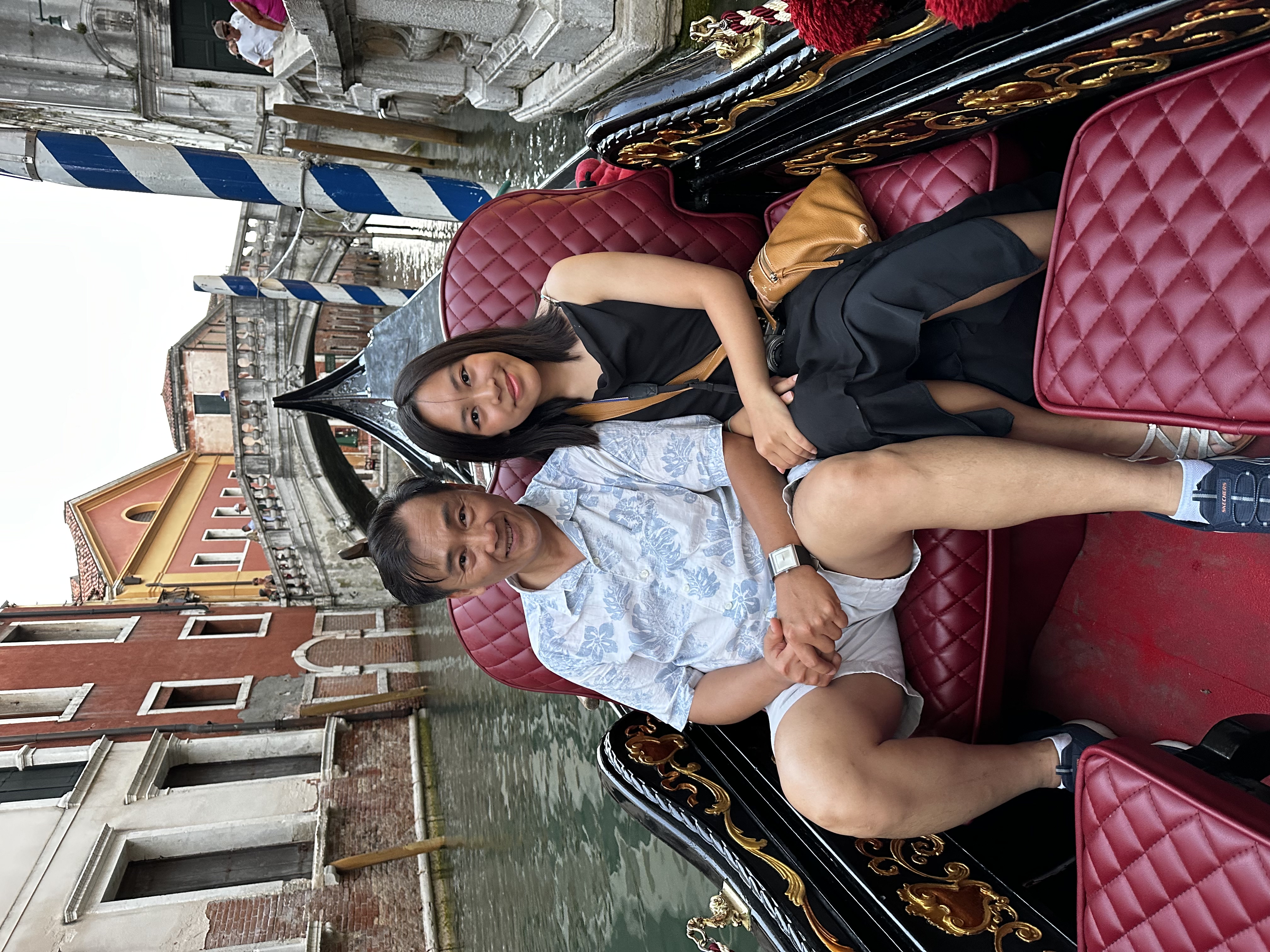 Riding gondolas