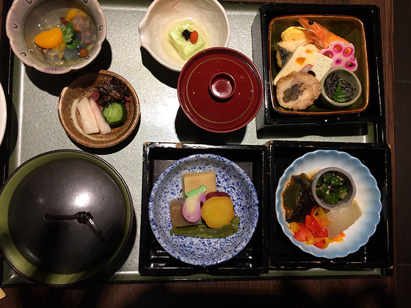Breakast with traditional food, Kyoto