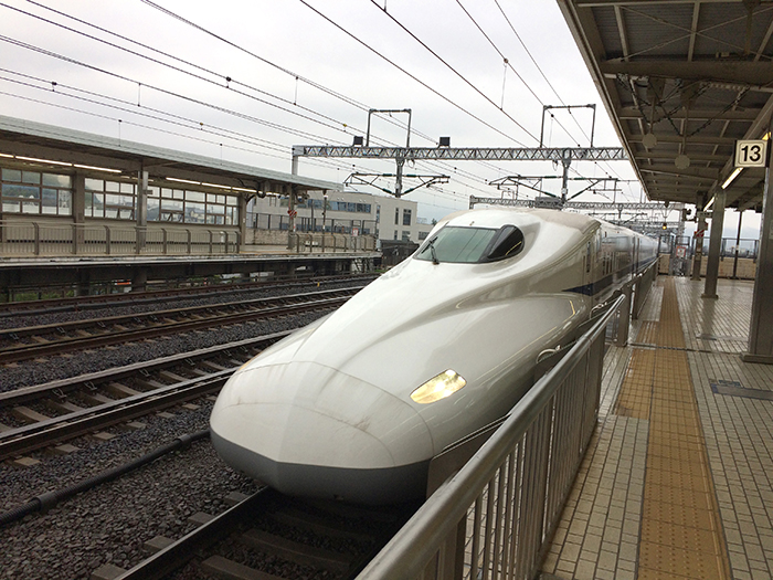 Japanese bullet train, Kyoto